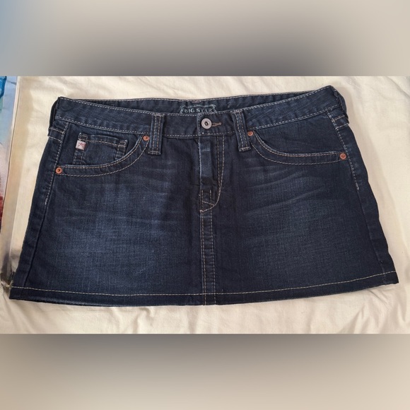 Big Star Dresses & Skirts - Size 32 Big Star Dark Wash Denim Skirt length 12 inches